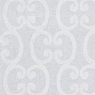 Scalamandre Ornamento Sheer Snow ATMOSPHERE SHEERS SC 000127040 White Drapery LINEN;40%  Blend Sheer Linen  Printed Sheer  Fabric