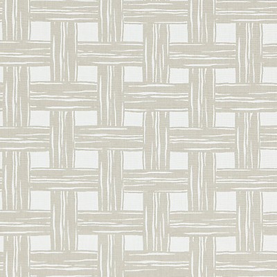Scalamandre Bamboo Lattice Sand ENDLESS SUMMER SC 000127059 Brown Upholstery SOLUTION  Blend Fun Print Outdoor Lattice and Fretwork  Fabric