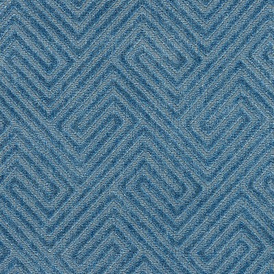 Scalamandre Meander Velvet Denim ENDLESS SUMMER SC 000127060 Blue Upholstery SOLUTION  Blend Solid Outdoor  Patterned Velvet  Fabric
