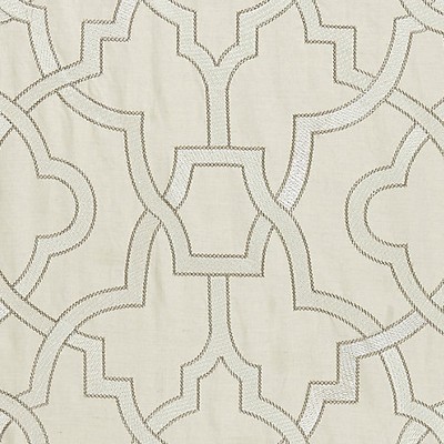 Scalamandre Damascus Embroidery Alabaster SPRING 2016 SC 000127073 Beige Multipurpose COTTON;28%  Blend