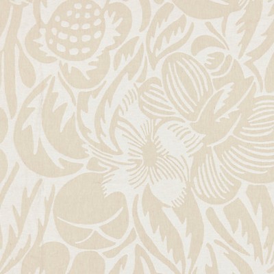 Scalamandre Deco Flower Linen BOTANICA SC 000127131 Beige Upholstery LINEN LINEN Large Print Floral  Fabric