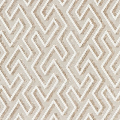 Scalamandre Maze Velvet Latte PACIFICA SC 000127237 Brown Upholstery COTTON  Blend