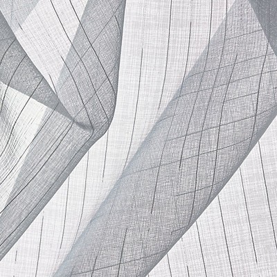 Scalamandre Space Sheer Grey ALTITUDE - PERFORMANCE SHEERS SC 000127313 Grey Multipurpose POLYESTER POLYESTER Extra Wide Sheer  Checks and Striped Sheer  Fabric
