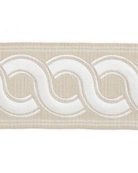 Guilloche Embroidered Tape Linen by   