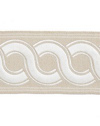 Guilloche Embroidered Tape Linen by   