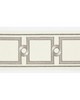Scalamandre Trim SQUARE LINK EMBROIDERED TAPE PLATINUM