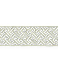Labyrinth Embroidered Tape Sand by   