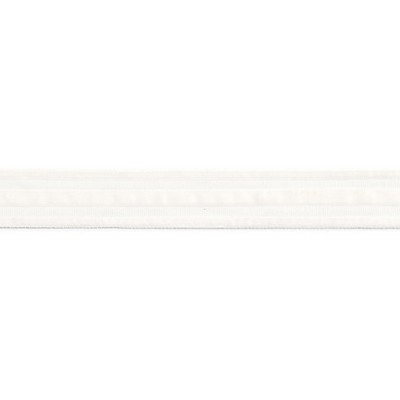 Scalamandre Trim Runway Velvet Tape Snow PACIFICA SC 0001T3325 White Multipurpose 80% VISCOSE 20% POLYAMIDE Wide  Trim Tape 