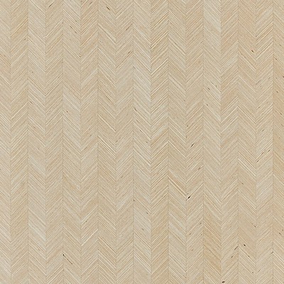 Scalamandre Wallcoverings Glissando Wheat SC 0001WP88473 Brown  Wood Wallpaper Chevron Zig Zag and Herringbone 