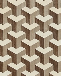 Forte  Sisal Coffee  Cream by  Scalamandre Wallcoverings 