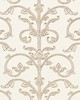 Scalamandre Wallcoverings SAXONY SCROLL WALLCOVERING LATTE