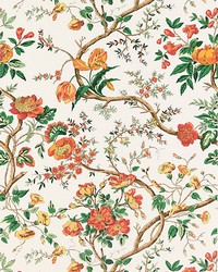 Persephone Wallcovering Persimmon by  Scalamandre Wallcoverings 