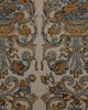 Scalamandre BAROQUE FLORAL CANVAS MULTI BLUE & OAKWOOD