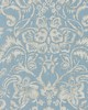 Scalamandre MANSFIELD DAMASK PRINT BLUESTONE & SILVER