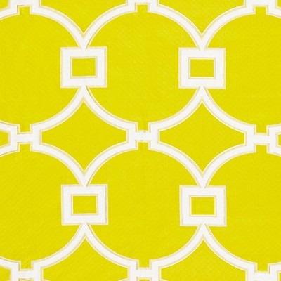 Scalamandre Circle Fret Forsythia SPRING 2016 SC 000227072 Upholstery VISCOSE;30%  Blend Lattice and Fretwork  Fabric
