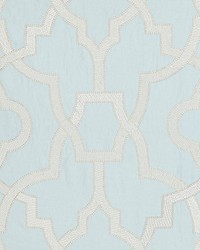 Damascus Embroidery Blue Mist by   