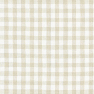 Scalamandre Swedish Linen Check Flax Norden SC 000227166 POLYESTER;18%  Blend Check  Stripes and Plaids Linen  Fabric