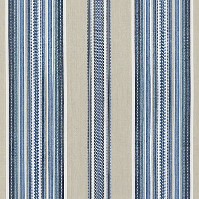 Scalamandre Cyrus Cotton Stripe Chambray SC 000227180 Blue Multipurpose COTTON COTTON