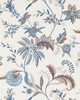 Scalamandre SERAPHINE EMBROIDERED SILK SKY AND STONE