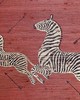 Scalamandre Wallcoverings ZEBRAS - GRASSCLOTH RED
