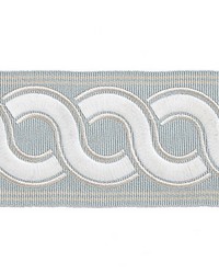 Guilloche Embroidered Tape Mineral by   