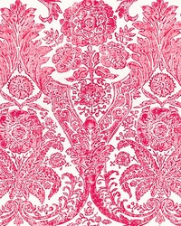 Luciana Damask Print Raspberry by   