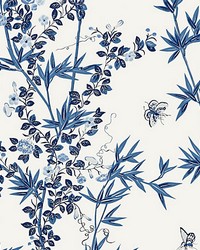 Jardin De Chine Porcelain by  Scalamandre Wallcoverings 