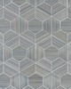 Scalamandre Wallcoverings HIVE - ABACA BLUE ICE