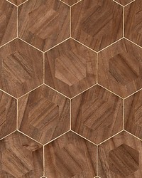Hexad Hazelnut by  Scalamandre Wallcoverings 