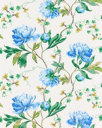Isadora Wallcovering Bluebonnet by  Scalamandre Wallcoverings 