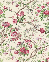 Persephone Wallcovering Heirloom Rose by  Scalamandre Wallcoverings 