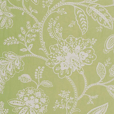Scalamandre Kaveri Vine Pear SPRING 2015 SC 000327011 Green Multipurpose COTTON;45%  Blend Jacobean Floral  Fabric