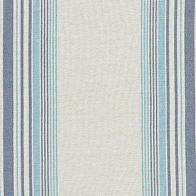 Scalamandre Nautical Stripe Caribe ENDLESS SUMMER SC 000327069 Blue Upholstery POLYPROPYLENE POLYPROPYLENE Striped  Fabric