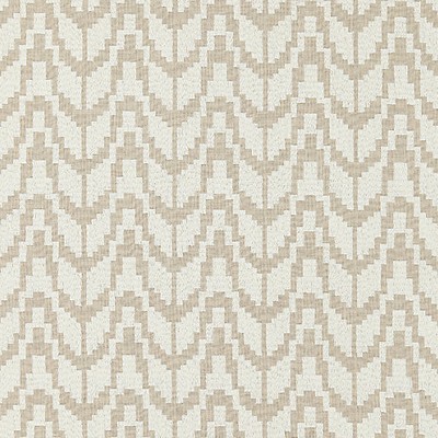 Scalamandre Chevron Embroidery Flax FALL 2016 SC 000327103 Multipurpose COTTON;35%  Blend Crewel and Embroidered  Zig Zag  Fabric