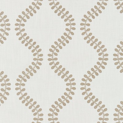 Scalamandre Foglia Embroidery French Grey BOTANICA SC 000327127 Grey Multipurpose COTTON;23%  Blend Crewel and Embroidered  Diamond Ogee  Fabric