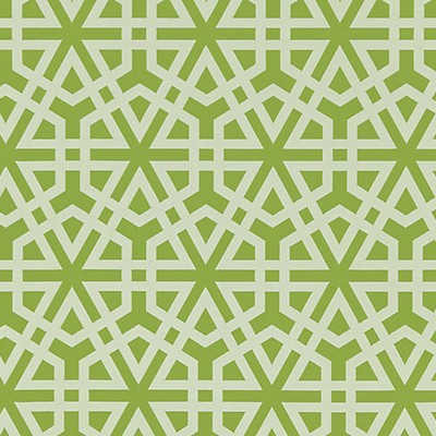 Scalamandre Lisbon Weave Palm ISOLA INDOOR/OUTDOOR COLLECTION SC 000327198 Green POLYESTER  Blend Fun Print Outdoor Lattice and Fretwork  Fabric