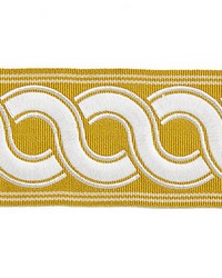 Guilloche Embroidered Tape Brass by   
