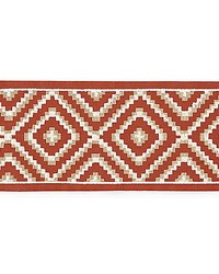 Medina Embroidered Tape Carnelian by  Scalamandre Trim 
