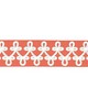 Scalamandre Trim EMPRESS EMBROIDERED TAPE CORAL