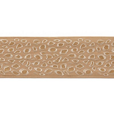 Scalamandre Trim Catwalk Embroidered Tape Desert SAHARA SC 0003T3334 Beige Multipurpose 44% COTTON 32% LINEN|21% VISCOSE 3% METALLIC Wide  Trim Tape  Trim Border 