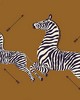 Scalamandre Wallcoverings ZEBRAS - VINYL SAFARI BROWN