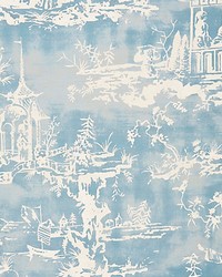 Summer Palace Sky by  Kravet Wallcovering 