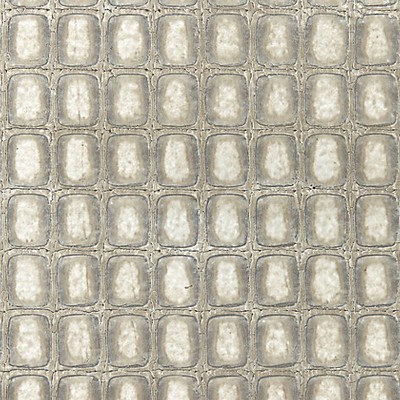 Scalamandre Wallcoverings Tortoiseshell Pewter SC 0003WP88371 Silver 50% ;25% MYLAR;25% PAPER Textured  Faux Wallpaper 