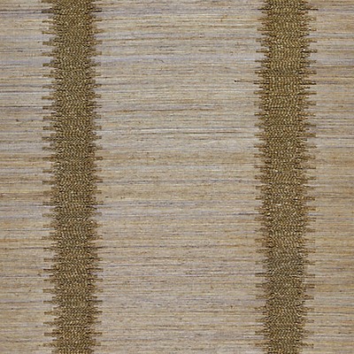 Scalamandre Wallcoverings Veronica Beaded Grasscloth Copper SC 0003WP88386 Gold 30% GRASSCLOTH|30% PAPER|40% GLASS BEADS Grasscloth Striped 