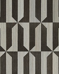 Mezzo  Sisal Steel  Black Pearl by  Scalamandre Wallcoverings 