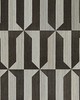 Scalamandre Wallcoverings MEZZO - SISAL STEEL & BLACK PEARL
