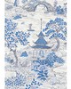 Scalamandre Wallcoverings SATOMI - WALLCOVERING EVENING BLUE
