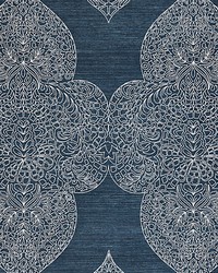 Taj Embroidered Sisal Indigo by   