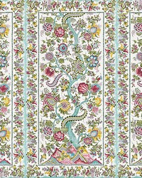 Metropolitan Palampore Mural Flower Garden by  Scalamandre Wallcoverings 