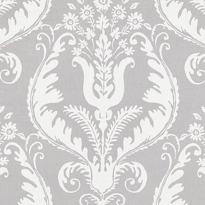 Scalamandre Primavera French Grey SC 000416597 Grey Multipurpose  Classic Damask  Fabric